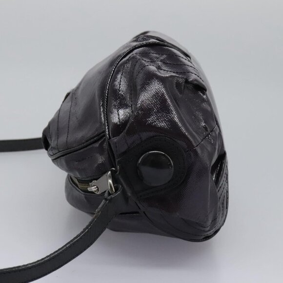 BURBERRY Blue Label Shoulder Bag Enamel Purple Auth ti2877 - Picture 4 of 16